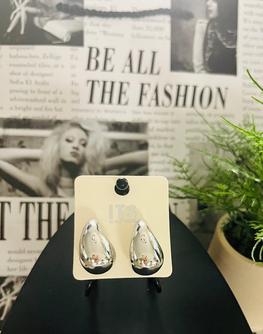 Silver Teardrop Earrings