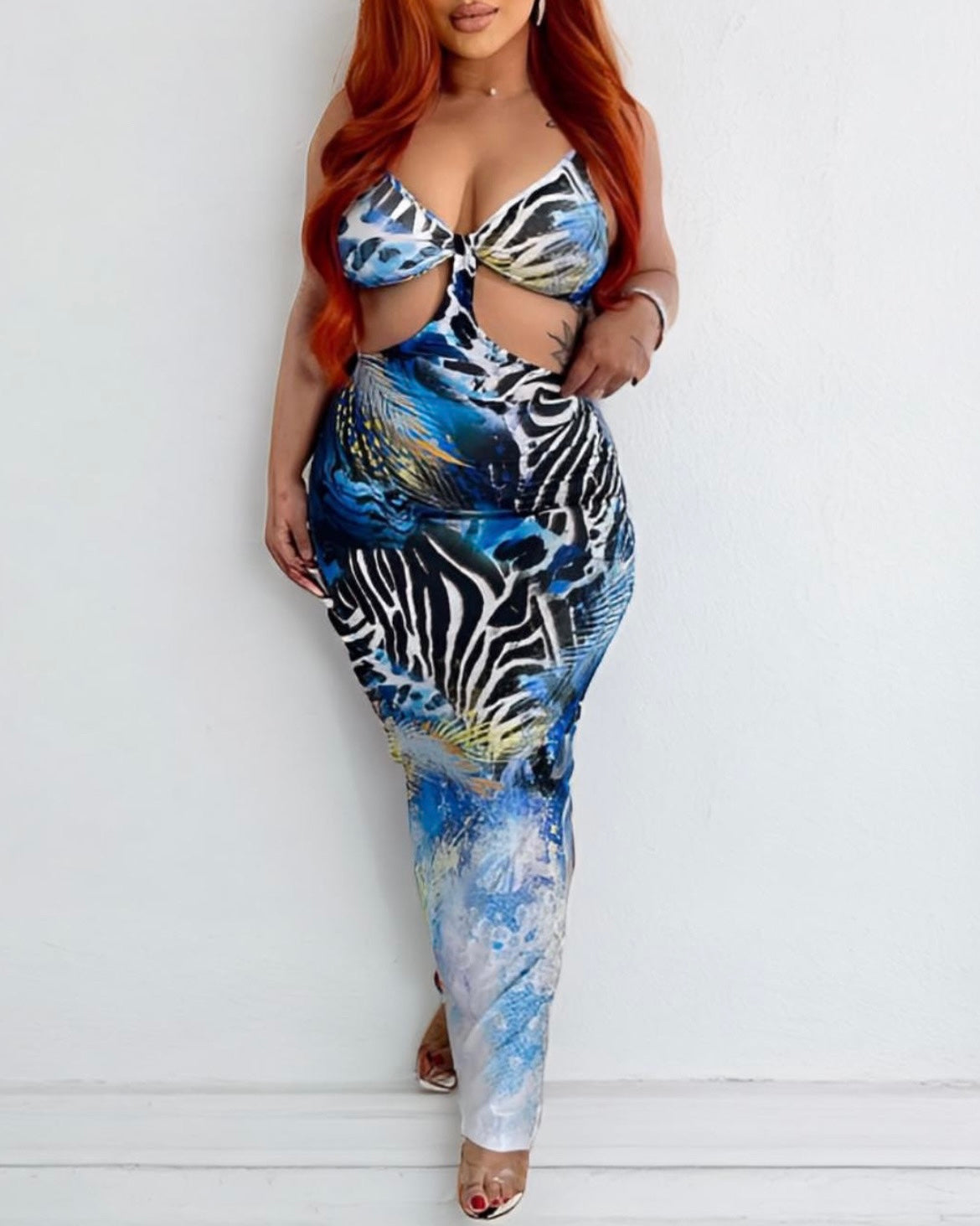 Marina Print Dress