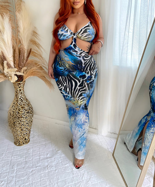 Marina Print Dress